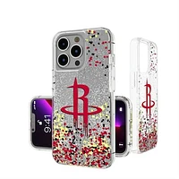 Houston Rockets iPhone Glitter Case with Confetti Design