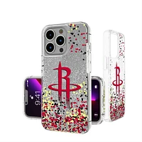 Houston Rockets iPhone Glitter Case with Confetti Design