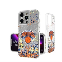 New York Knicks iPhone Glitter Case with Confetti Design