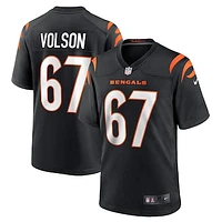 Men's Nike Cordell Volson Black Cincinnati Bengals Game Player Jersey