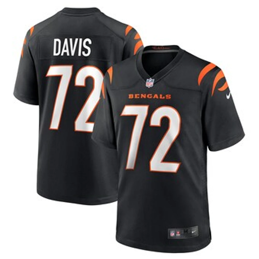 Men's Nike Domenique Davis Black Cincinnati Bengals Game Player Jersey