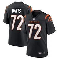 Men's Nike Domenique Davis Black Cincinnati Bengals Game Player Jersey