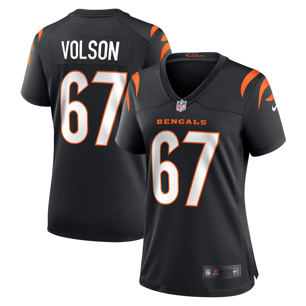 Women's Nike Cordell Volson Black Cincinnati Bengals Game Player Jersey