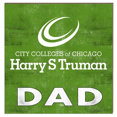 Harry S Truman College Falcons 10" x 10" Dad Plaque