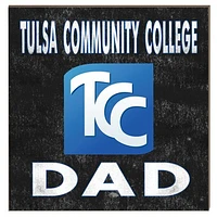 Tulsa Community College 10" x 10" Dad Plaque