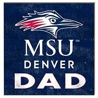MSU Denver Roadrunners 10" x 10" Dad Plaque