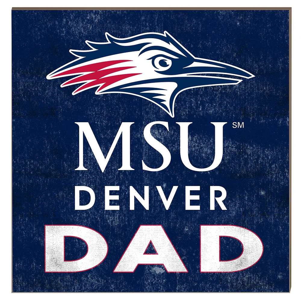 MSU Denver Roadrunners 10" x 10" Dad Plaque