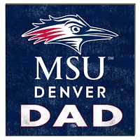 MSU Denver Roadrunners 10" x 10" Dad Plaque