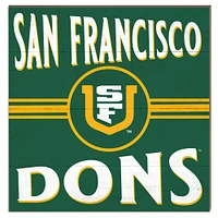 San Francisco Dons 10" x 10" Retro Team Sign