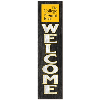 Saint Rose Golden Knights 12" x 48" Outdoor Leaner Welcome Sign