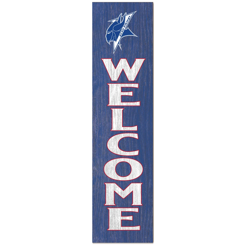 ECSU Vikings 12" x 48" Outdoor Leaner Welcome Sign