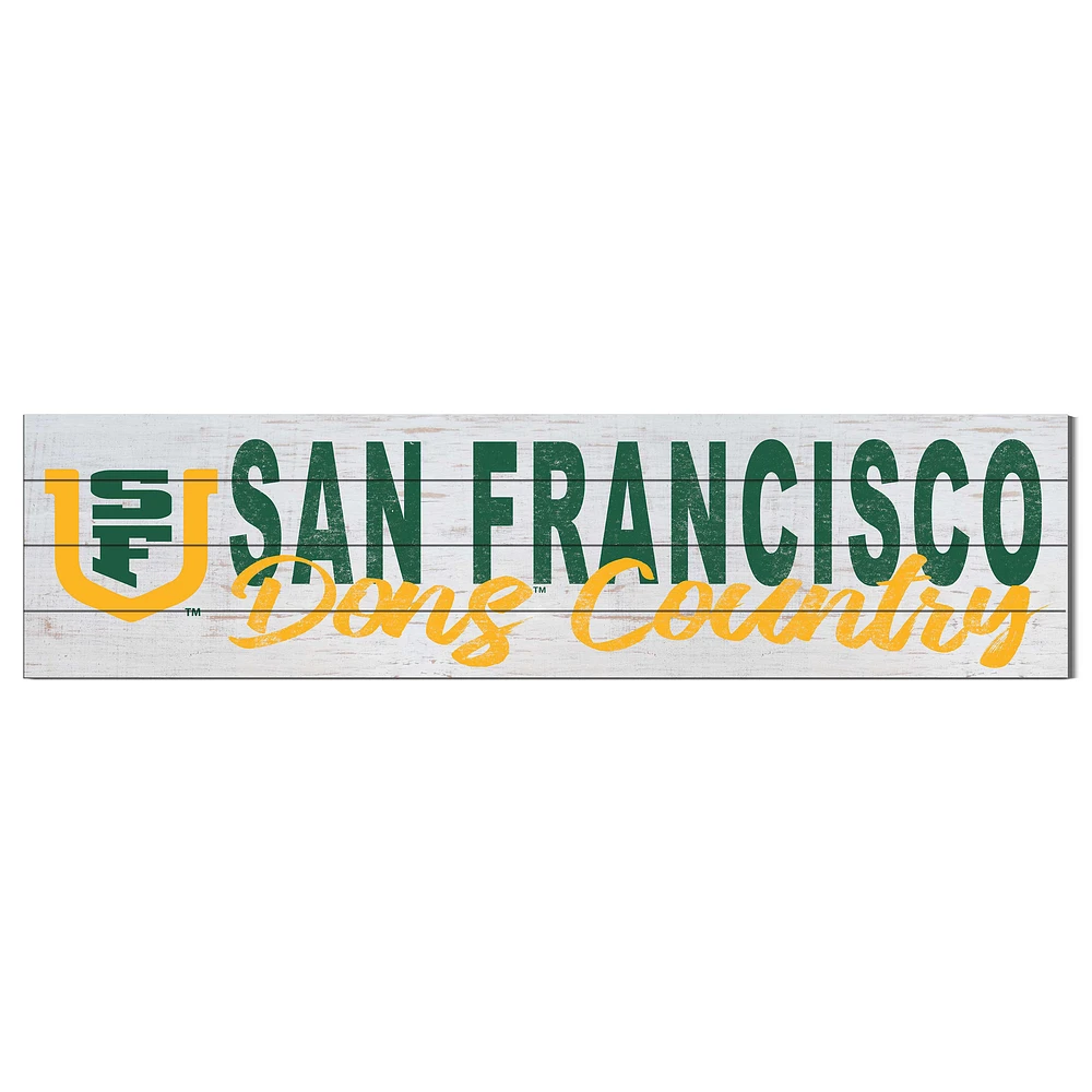 San Francisco Dons 10" x 40" Logo Sign