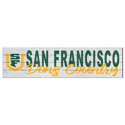San Francisco Dons 10" x 40" Logo Sign