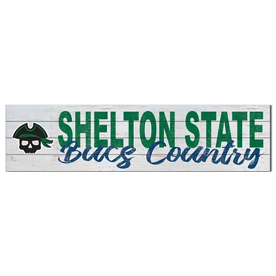 Shelton State Buccaneers 10" x 40" Logo Sign