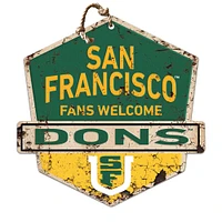 San Francisco Dons 20" x 20" Fans Welcome Badge Sign