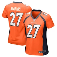 Women's Nike Damarri Mathis Orange Denver Broncos Game Player Jersey