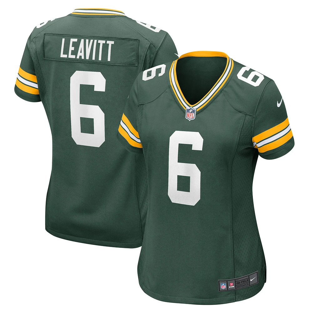 Women's Nike Dallin Leavitt Green Bay Packers Game Player Jersey