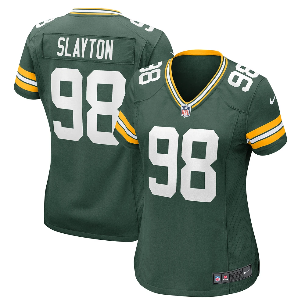 Women's Nike Chris Slayton Green Bay Packers Game Player Jersey