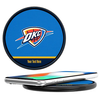 Oklahoma City Thunder Personalized 10-Watt Wireless Phone Charger