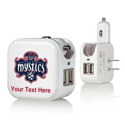 Washington Mystics Personalized 2-In-1 USB Charger