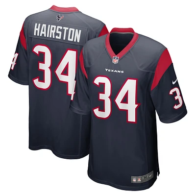 Men's Nike Troy Hairston Navy Houston Texans Game Player Jersey