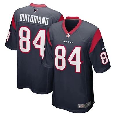 Men's Nike Teagan Quitoriano Navy Houston Texans Game Player Jersey