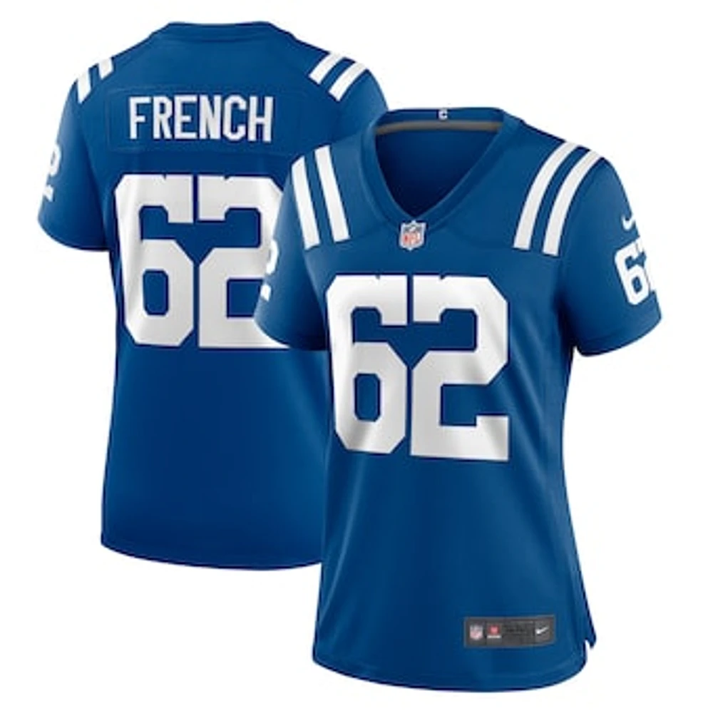 Women's Nike Wesley French Royal Indianapolis Colts Game Player Jersey