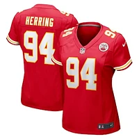 Women's Nike Malik Herring Red Kansas City Chiefs Team Game Player Jersey