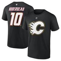 Men's Fanatics Jonathan Huberdeau Black Calgary Flames Special Edition 2.0 - Name & Number T-Shirt