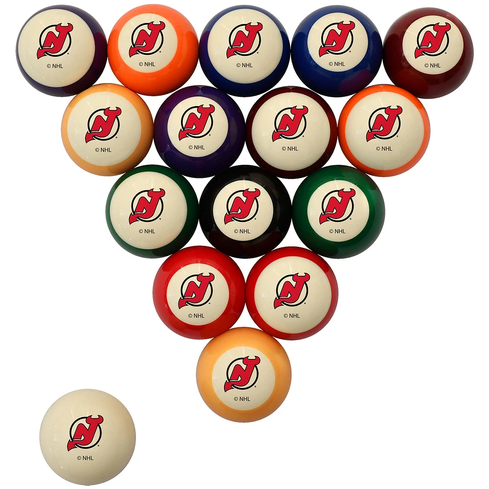 Imperial Cream New Jersey Devils Retro Billiard Ball Set