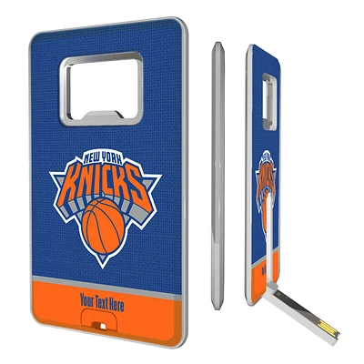 New York Knicks Personalized Credit Card USB Drive & Bottle Opener