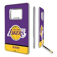 Los Angeles Lakers Personalized Credit Card USB Drive & Bottle Opener