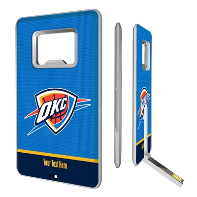 Oklahoma City Thunder Personalized Credit Card USB Drive & Bottle Opener