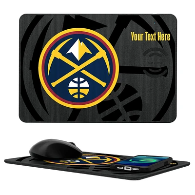 Denver Nuggets Personalized Wireless Charger & Mouse Pad