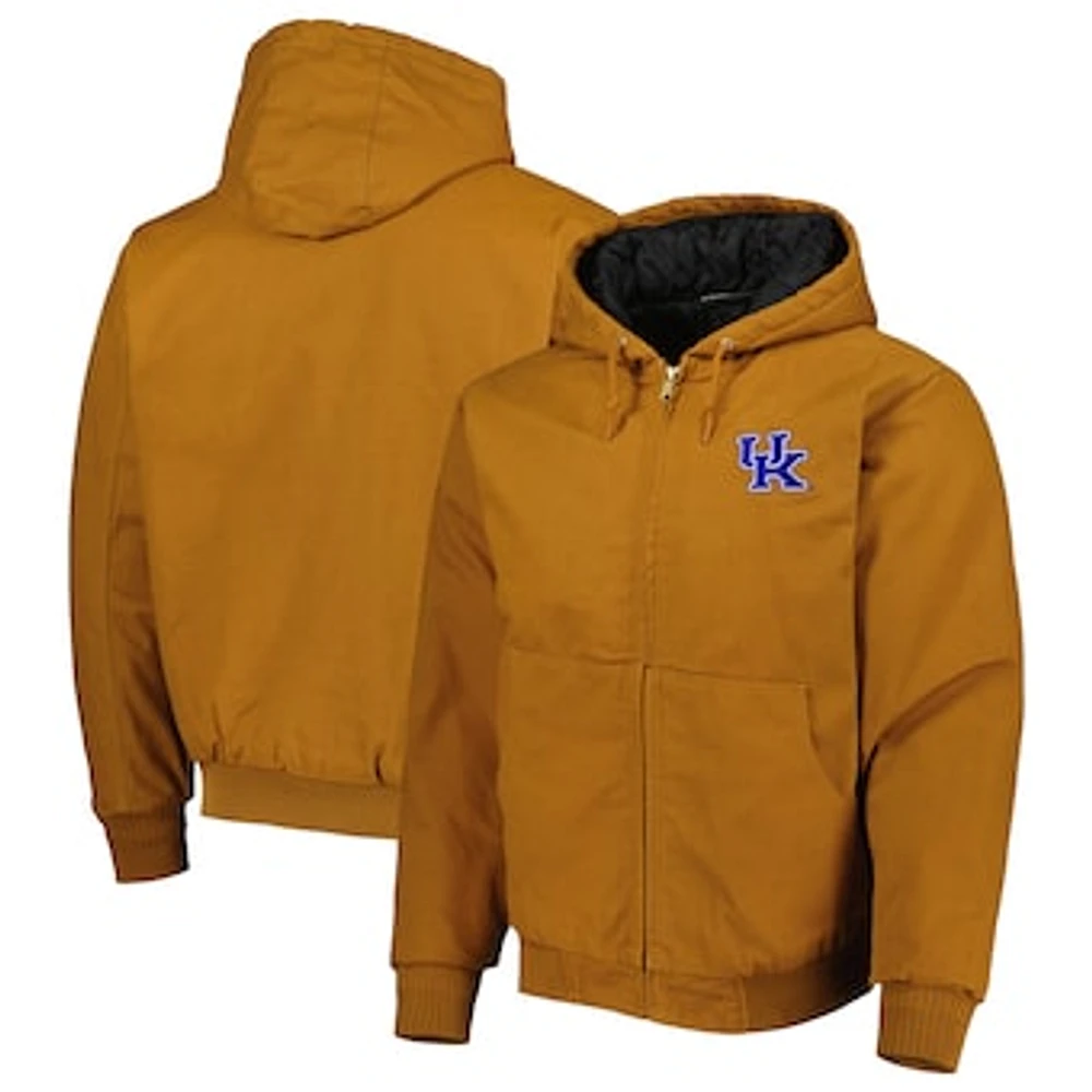 Men's Dunbrooke Tan Kentucky Wildcats Dakota Full-Zip Hoodie