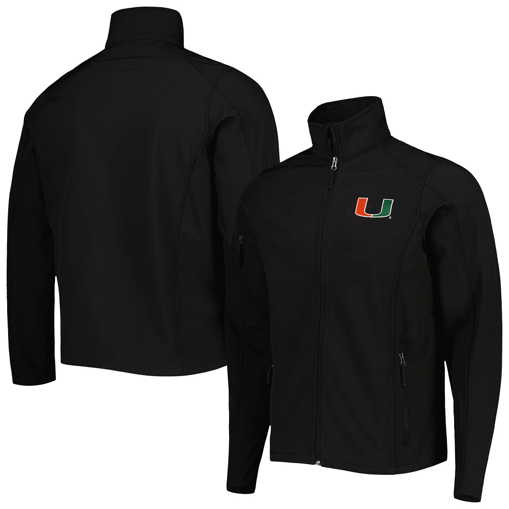 Men's Dunbrooke Black Miami Hurricanes Sonoma Full-Zip Jacket