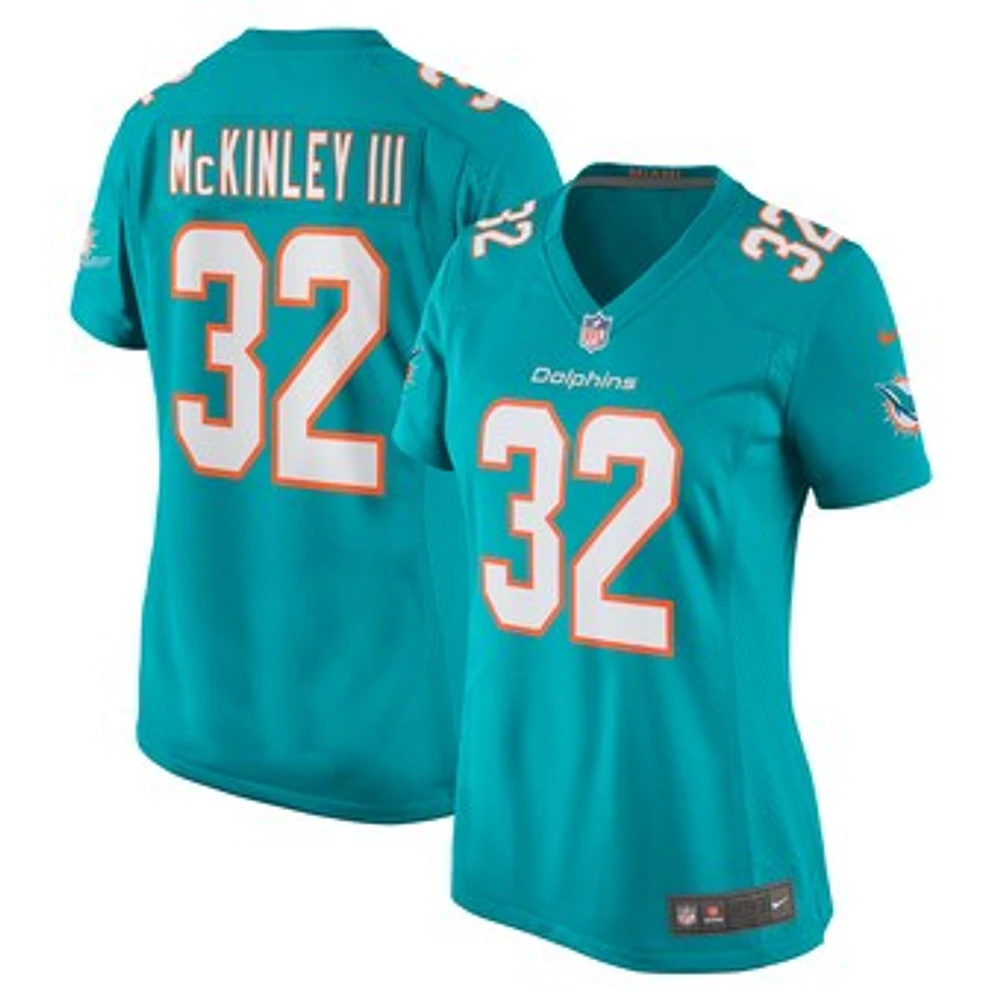 Women's Nike Verone McKinley III Aqua Miami Dolphins Game Player Jersey