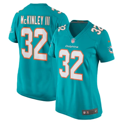 Women's Nike Verone McKinley III Aqua Miami Dolphins Game Player Jersey