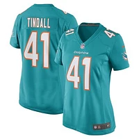 Women's Nike Channing Tindall Aqua Miami Dolphins Game Player Jersey