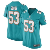 Women's Nike Cameron Goode Aqua Miami Dolphins Game Player Jersey