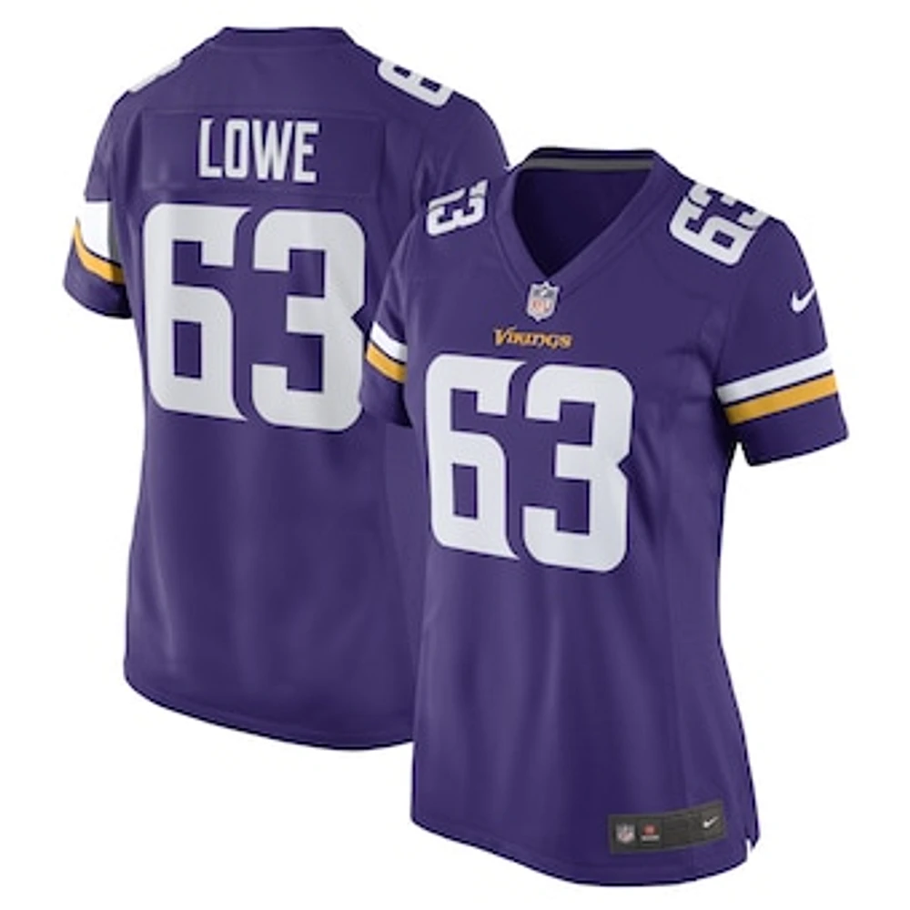 Women's Nike Vederian Lowe Purple Minnesota Vikings Game Player Jersey