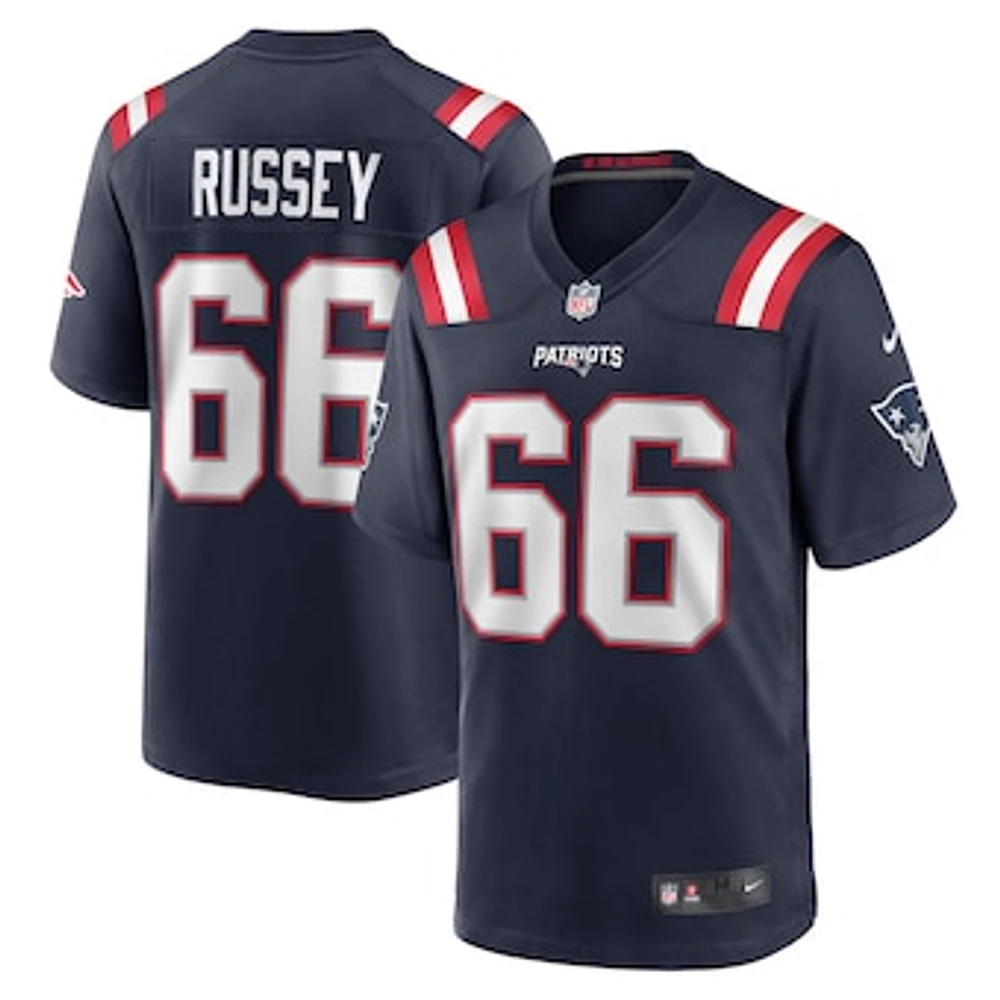 Men's Nike Kody Russey Navy New England Patriots Game Player Jersey