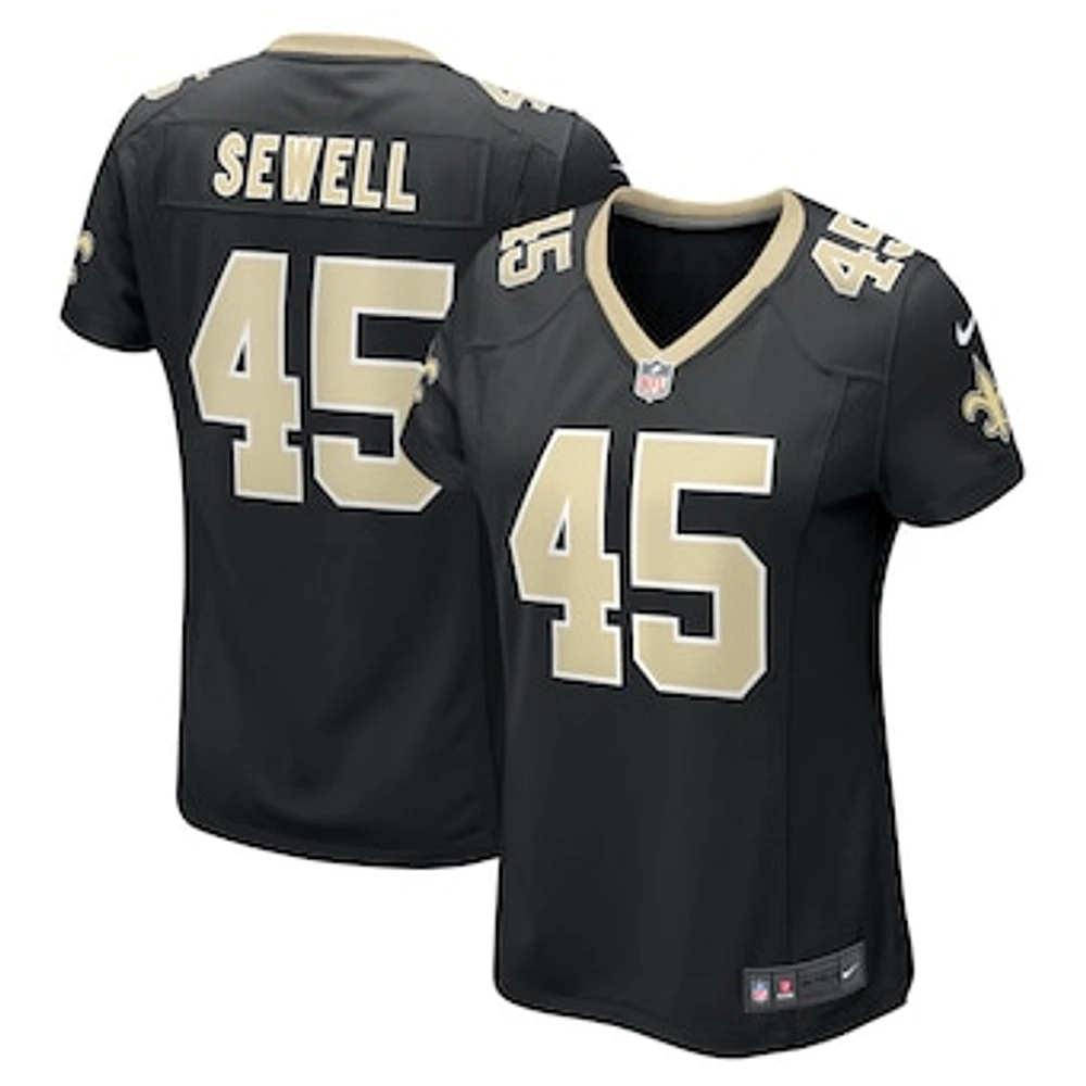 Women's Nike Nephi Sewell Black New Orleans Saints Game Player Jersey