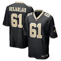 Men's Nike Drew Desjarlais Black New Orleans Saints Game Player Jersey