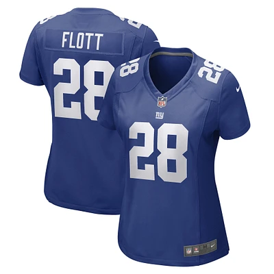 Women's Nike Cor'Dale Flott Royal New York Giants Game Player Jersey