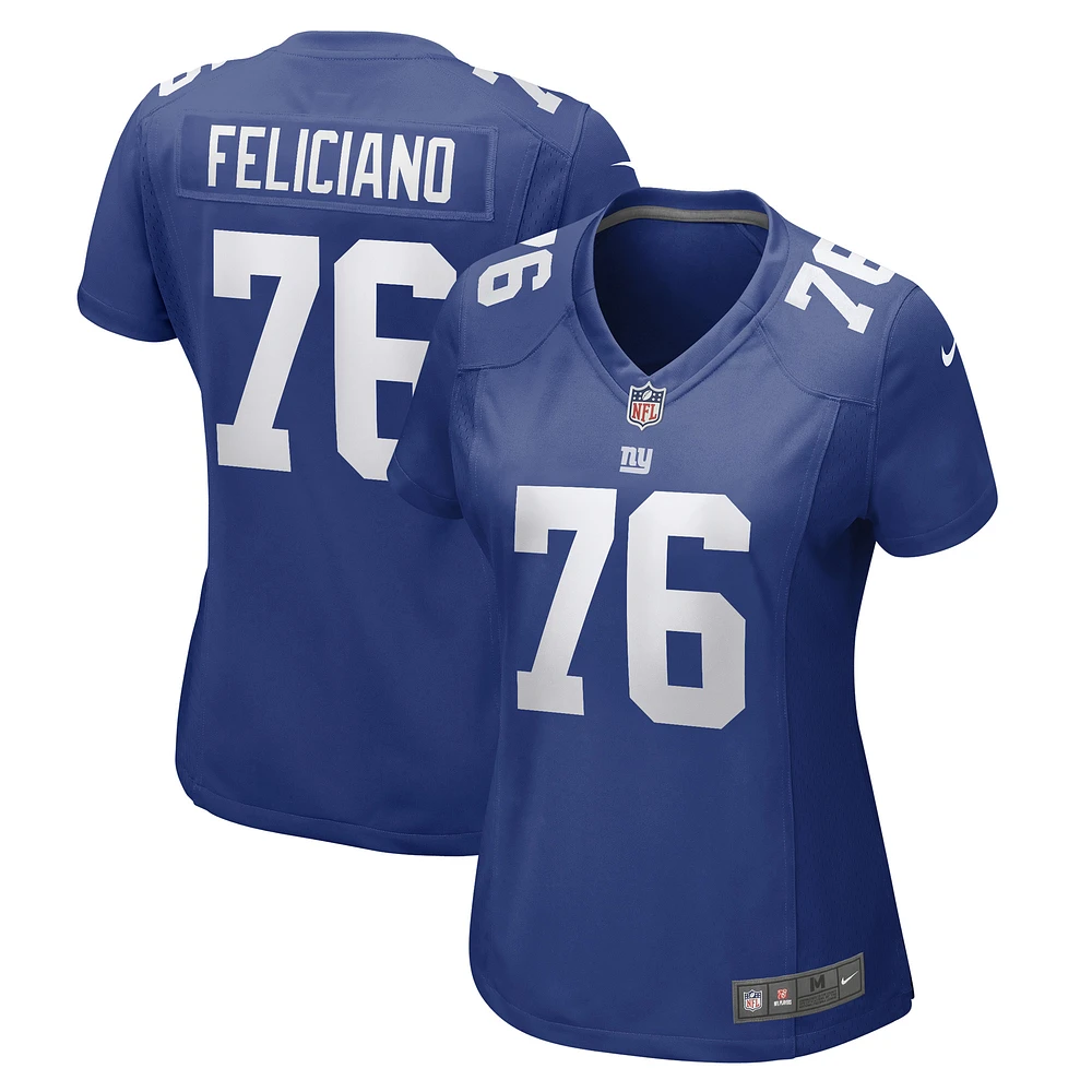 Women's Nike Jon Feliciano Royal New York Giants Game Player Jersey