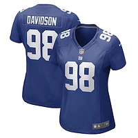 Women's Nike D.J. Davidson Royal New York Giants Game Player Jersey