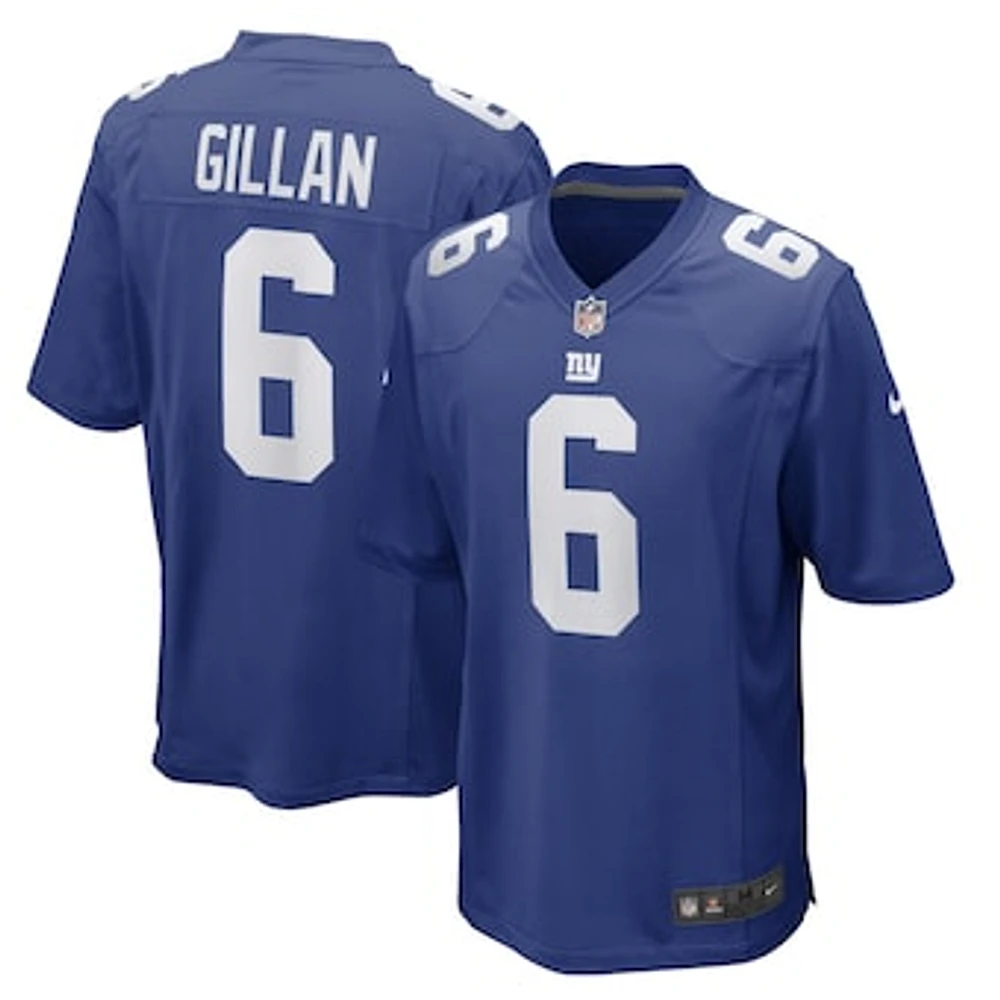 Men's Nike Jamie Gillan Royal New York Giants Game Player Jersey