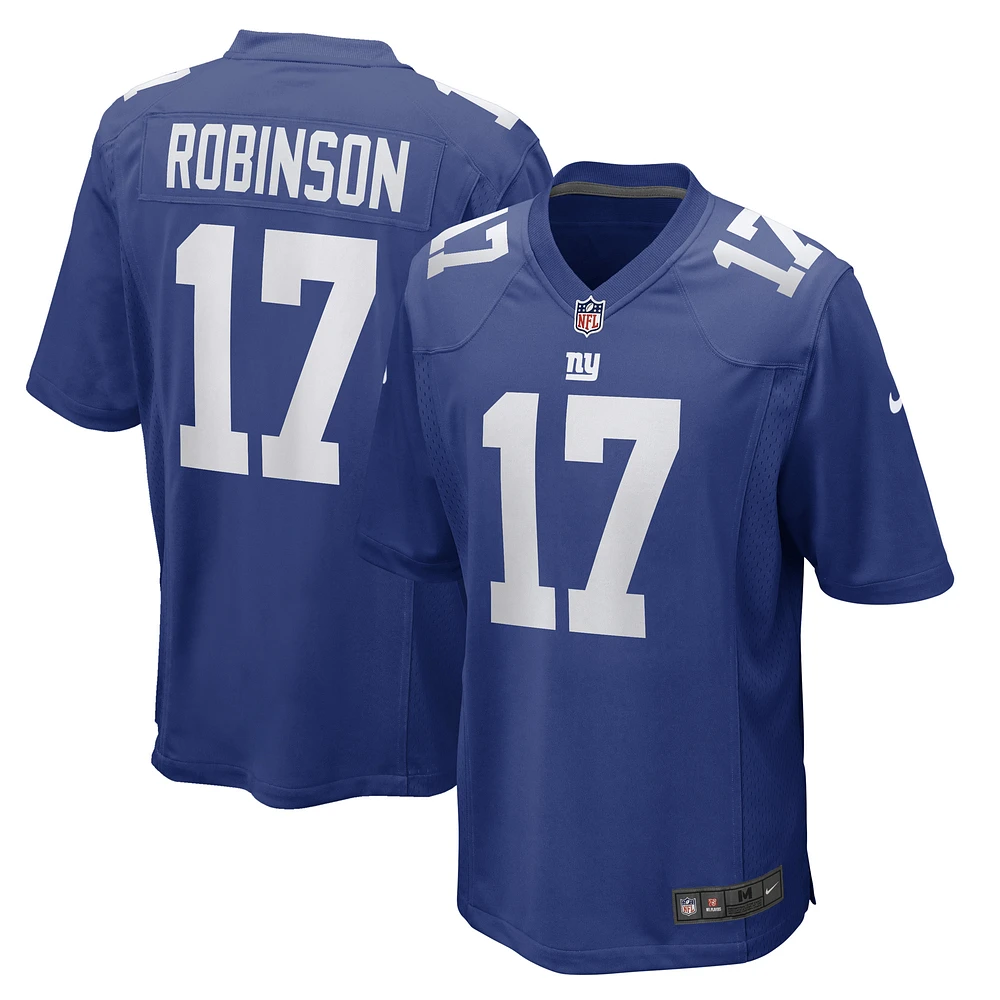 Men's Nike Wan'Dale Robinson Royal New York Giants Game Player Jersey