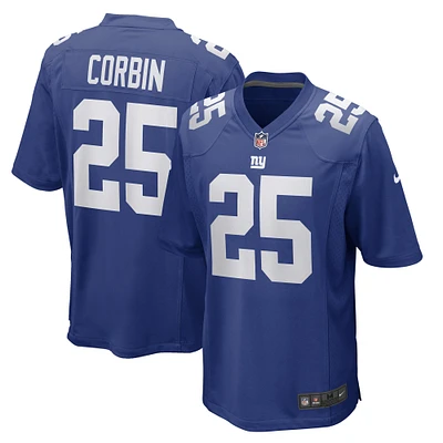 Men's Nike Jashaun Corbin Royal New York Giants Game Player Jersey